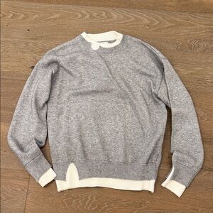 Elegant Heather Gray Crewneck Sweater